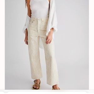 Levi’s Ribcage Straight Ankle Printed Jeans Size 28